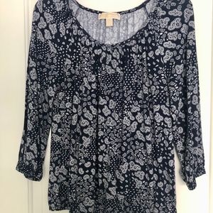 3/4 Sleeve Peasant Blouse by Michael Kors